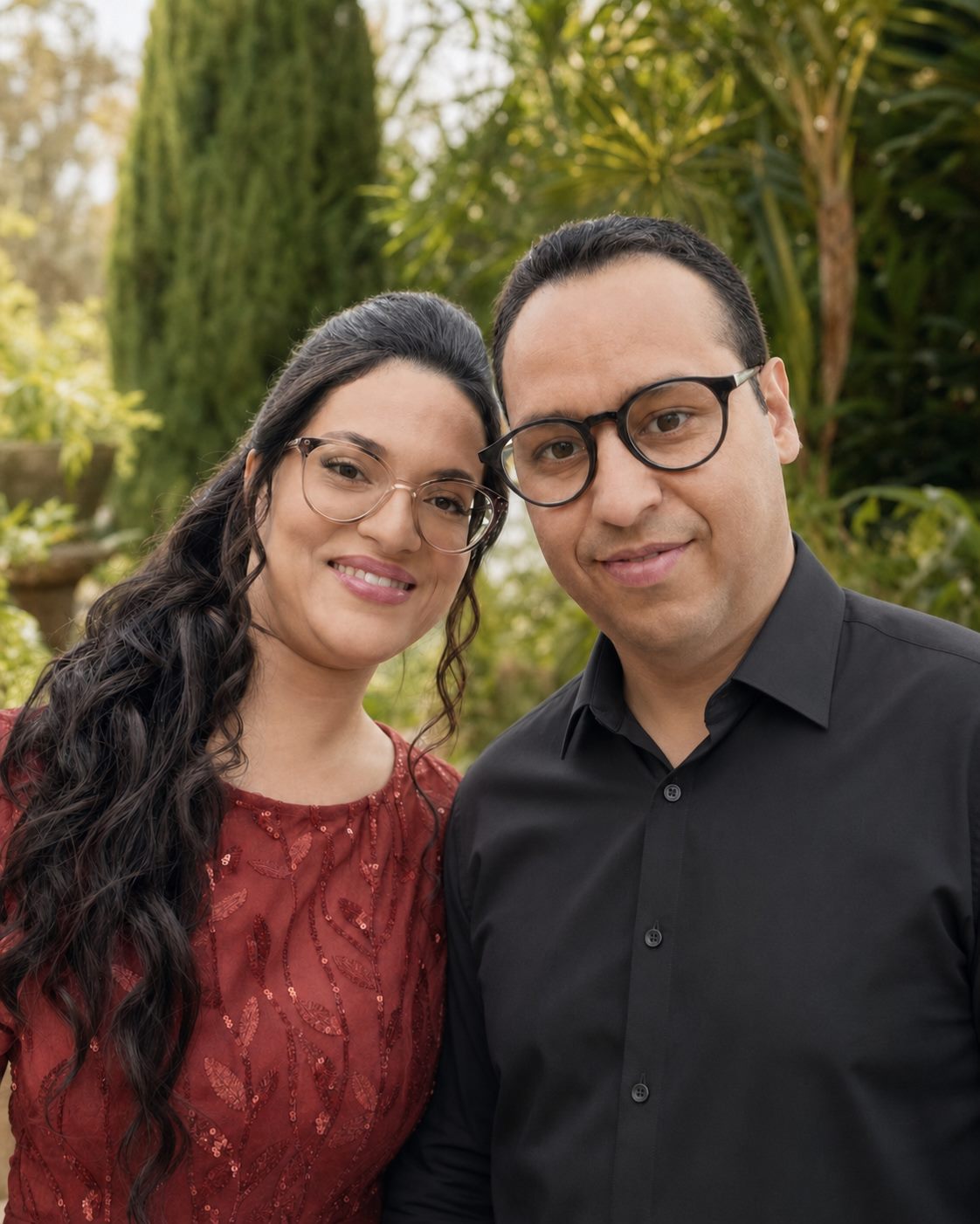 Geisla e seu marido, fundadores da Piatto D'Italy